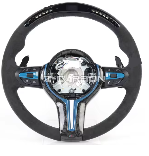 Custom Carbon Fiber LED Sports Steering Wheel for BMW F Series