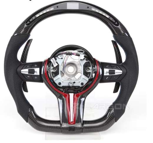 Custom Carbon Fiber LED Sports Steering Wheel for BMW F Series